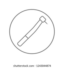 Dental handpiece. Vector icon.