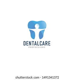 Dental happy care blue poeple logo vector illsutration