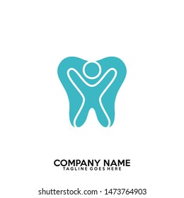 Dental happy logo vector. Dental care vector