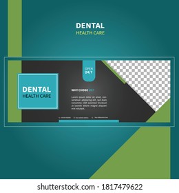 Dental Health Care Cover Design use for web site, social media, poster, and others relevant sector  