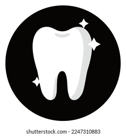 Salud dental. Limpieza dental, icono de dientes, icono dental. Higiene de la boca, Gráfica de dientes dentales, fondo de ilustración vectorial