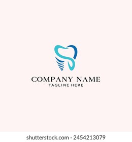 dental health clinic modern logo white background