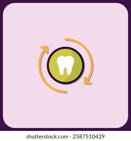 Dental Health Continuous Care Cycle Icon