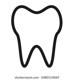 Icono de la salud dental ideal para los servicios de dentista