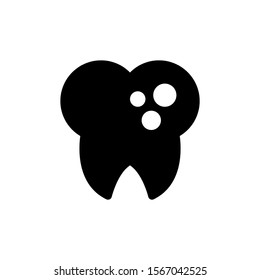 dental health Icons in a trendy solid style isolated against a white background. germicidal symbol for your website design. Vector illustration