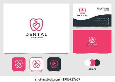 dental health logo design and business card