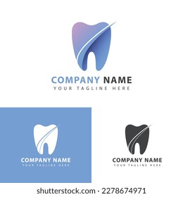 Dental health logo design. Keep your teeth clean, dental clinic vector sign