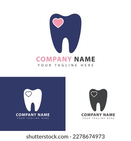 Dental health logo design. Keep your teeth clean, dental clinic vector sign