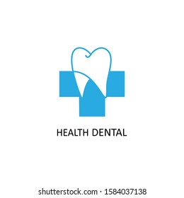 dental health logo, with a plus illustration design and teeth combined into a unique logo or symbol. blue texture, isolated white. for clinical logos and design needs. modern template. vector