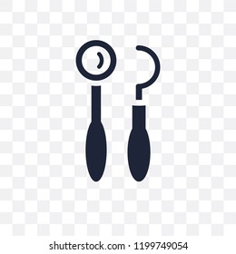 Dental Hook transparent icon. Dental Hook symbol design from Dentist collection. Simple element vector illustration on transparent background.