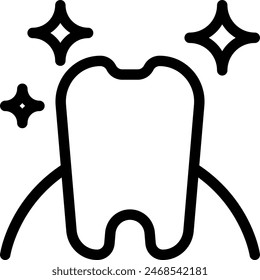 Dental hygiene hygiene icon with black outline style. hygiene, care, dental, health, mouth, tooth, dentist. Vector Illustration