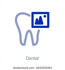 Dental and hygiene icon concept