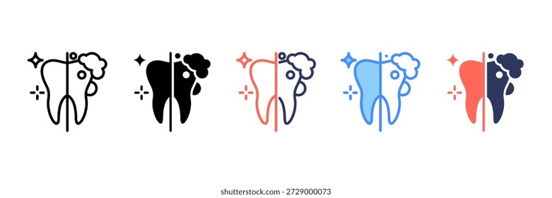 Dental Hygiene Icon Set Multiple Style Collection