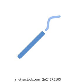 Dental hygiene instrument isolated offering a clear illustrative representation