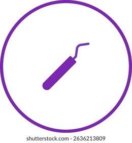 Dental hygiene tool graphic on white background: Professional oral care illustration
