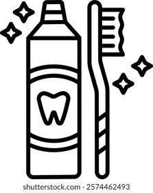 Dental Hygiene vector icon. Can be used for printing, mobile and web applications.