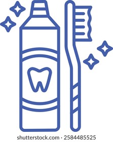 Dental Hygiene vector icon. Can be used for printing, mobile and web applications.