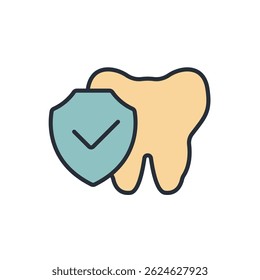 dental icon collection .design style with background
