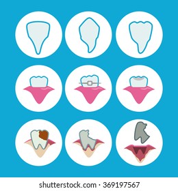 Dental icon design 