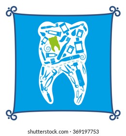 Dental icon design 