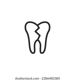 Dental icon, isolated Dental sign icon, vector illustration