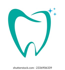 Dental icon logo design illustration