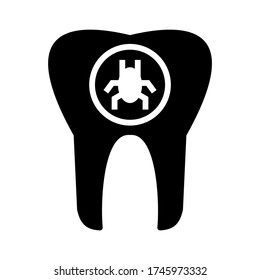 dental icon or logo isolated sign symbol vector illustration - high quality black style vector icons
