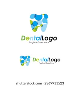 Dental icon logo vector design template