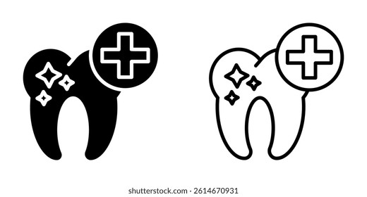Dental icon on white background