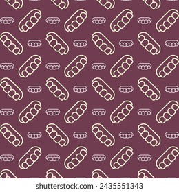 Dental icon repeating trendy pattern multicolor attractive vector illustration background