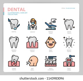 Dental icon set