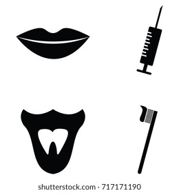 dental icon set