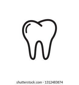 Dental icon style flat trendy