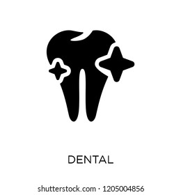 Dental icon. Dental symbol design from Dentist collection. Simple element vector illustration on white background.