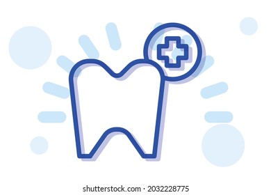Dental icon symbol sign from modern healthcare collection for mobile concept and web apps design. Medical and medicine related vector line icons. 