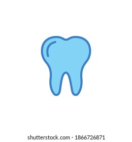 Icono dental, vector de símbolo dental