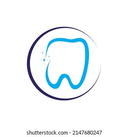 Dental icon template logo vector design