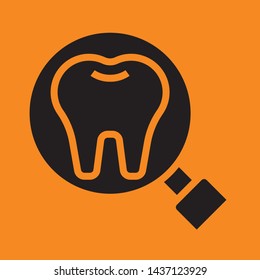 Dental icon. tooth flat symbol