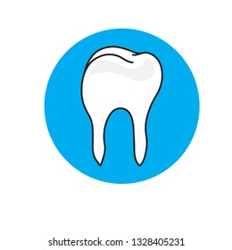 Dental  Icon Tooth   Theme for Logos and Labels   and Illustrations of Healthy Teeth Treatment 