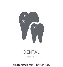 Dental icon. Trendy Dental logo concept on white background from Dentist collection. Suitable for use on web apps, mobile apps and print media.