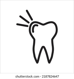 plantilla de diseño de vectores de iconos dentales