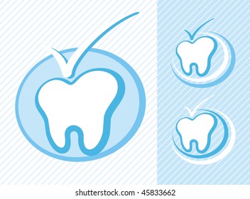 dental icon in vector format very easy to edit