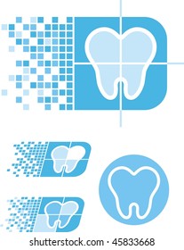 dental icon in vector format very easy to edit