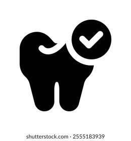 dental icon. vector glyph icon for your website, mobile, presentation, and logo design.