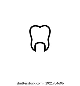 Dental icon vector illustration logo template for many purpose. Isolated on white background.