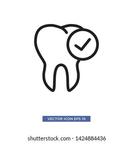 dental icon vector illustration template