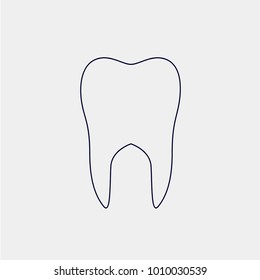 dental icon, Vector illustration. tooth icon