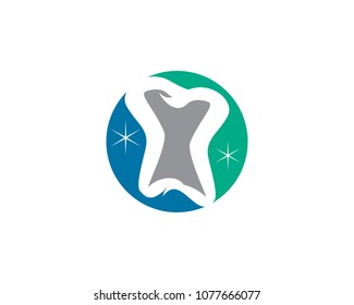 Dental Icon Vector Logo Template Illustration Design