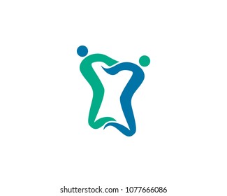 Dental Icon Vector Logo Template Illustration Design