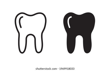Dental icon vector. Dental Sign vector